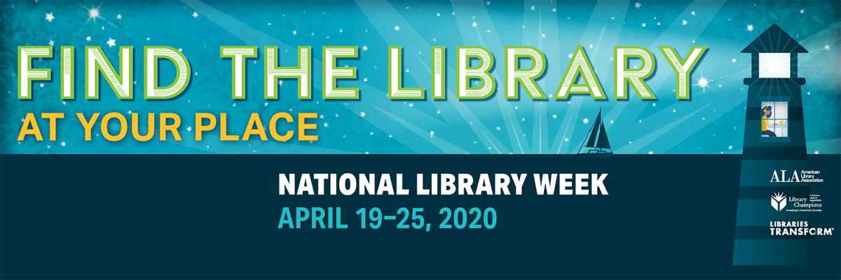National Library Week logo image